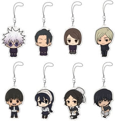 Satoru Gojo, etc. Jujutsu Kaisen Chokokawa Acrylic Strap Vol.5 All 8 Types Set Key Chain [USED]