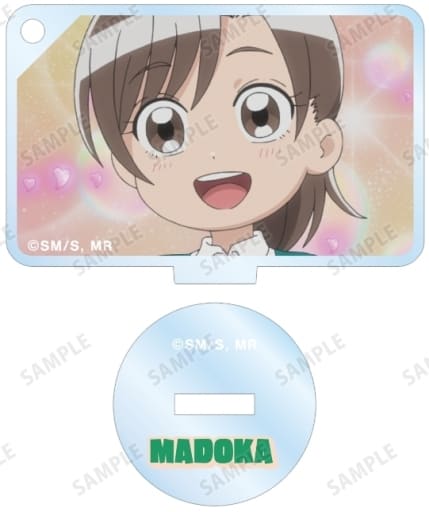 Madoka Chuwaan Me & Roboco Trading Scene Shot Acrylic Stand Key Chain Key Chain [USED]