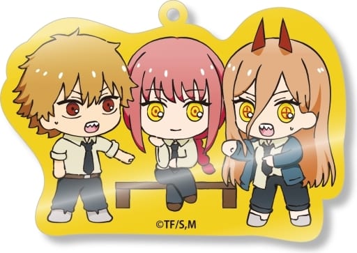 Chainsaw Man Denji Makima Power Waiwai Acrylic Keychain Keychains [USED]