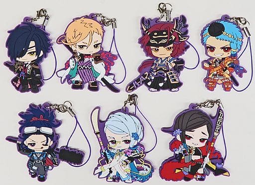 Shokudaikiri Mitsutada, etc. Touken Ranbu ONLINE Capsule Rubber Mascot Kiwame No.7 All 7 Types Set Key Chain [USED]