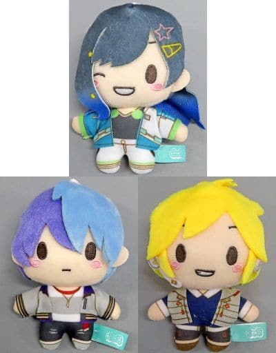 An Shiraishi, etc. Hatsune Miku: Colorful Stage! Fuwapuchi Mascot Vivid Bad Squad Vol.1 Ex All 3 Types Set Key Chain [USED]