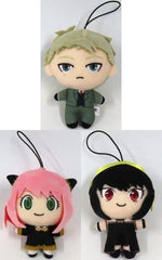 Anya Forger, etc. SPY x FAMILY Petit Plush Toy Mascot All 3 Types Set Key Ring [USED]