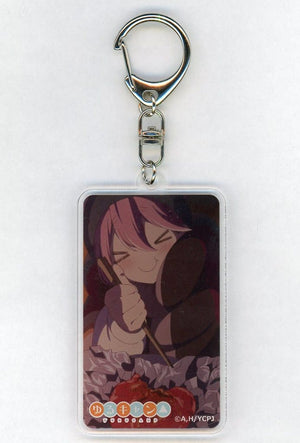 Nadeshiko Kagamihara Foil Grilled Laid-Back Camp Smartphone Photo Acrylic Key Chain Cafe&Bar Menu Limited Key Chain [USED]