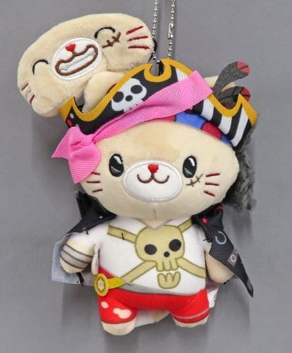 Monkey D. Luffy One Piece FILM RED withCAT Plush Key Chain with Eye Mask Key Chain [USED]