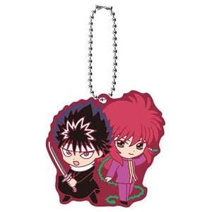 Hiei Kurama Yu Yu Hakusho Capsule Rubber Mascot 02 Key Chain [USED]