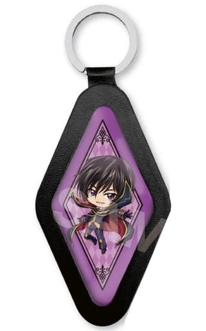 Lelouch Lamperouge Mini Character 01 Code Geass: Lelouch of The Rebellion Lost Stories Leather Key Chain Key Chain [USED]
