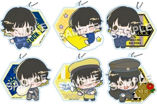 Meguru Bachira Blue Lock Select Collection Acrylic Ball Chain Meguru Bachira All 6 Types Set Key Ring [USED]