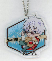 Satoru Gojo Jujutsu Kaisen Marukuji Let's Go Camping! Acrylic Key Chain Good Luck 08 Key Chain [USED]