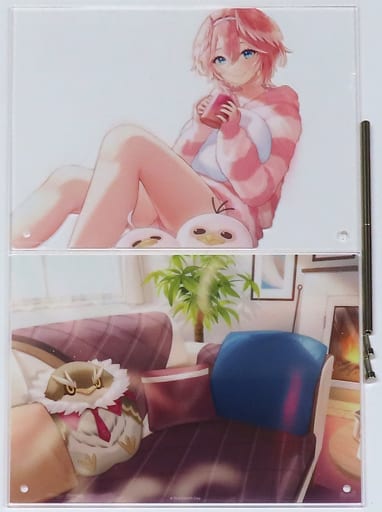 Takane Lui VTuber Hololive Two-Layer Acrylic Panel 1st Anniversary Celebration Acrylic Stands [USED]