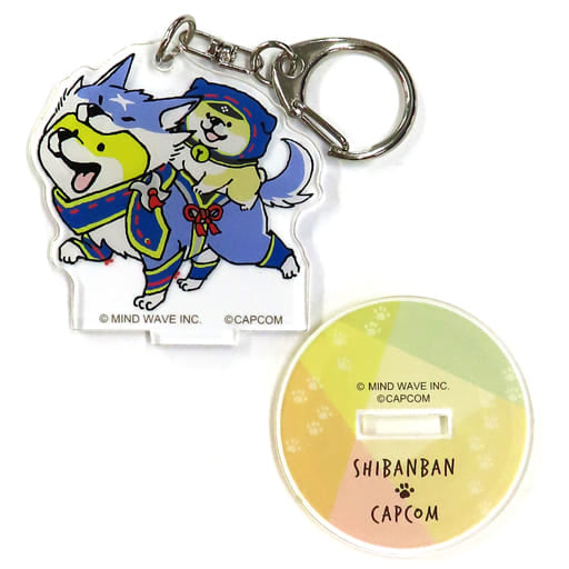 Palimute Shibanban X Capcom Dog Trading Acrylic Stand Key Chain Key Chain [USED]