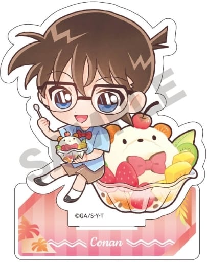 Conan Edogawa Detective Conan Charapeko Acrylic Stand Summer Acrylic Stand [USED]