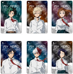 Izuku Midoriya, etc. My Hero Academia Visual Card Keychain Collection All 6 Types Set Key Chain [USED]