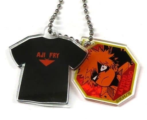 My Hero Academia Katsuki Bakugo Red Hero Suit AJI FRY 5 Katsuki Bakugo's T-Shirt Collection Charm Charm [USED]