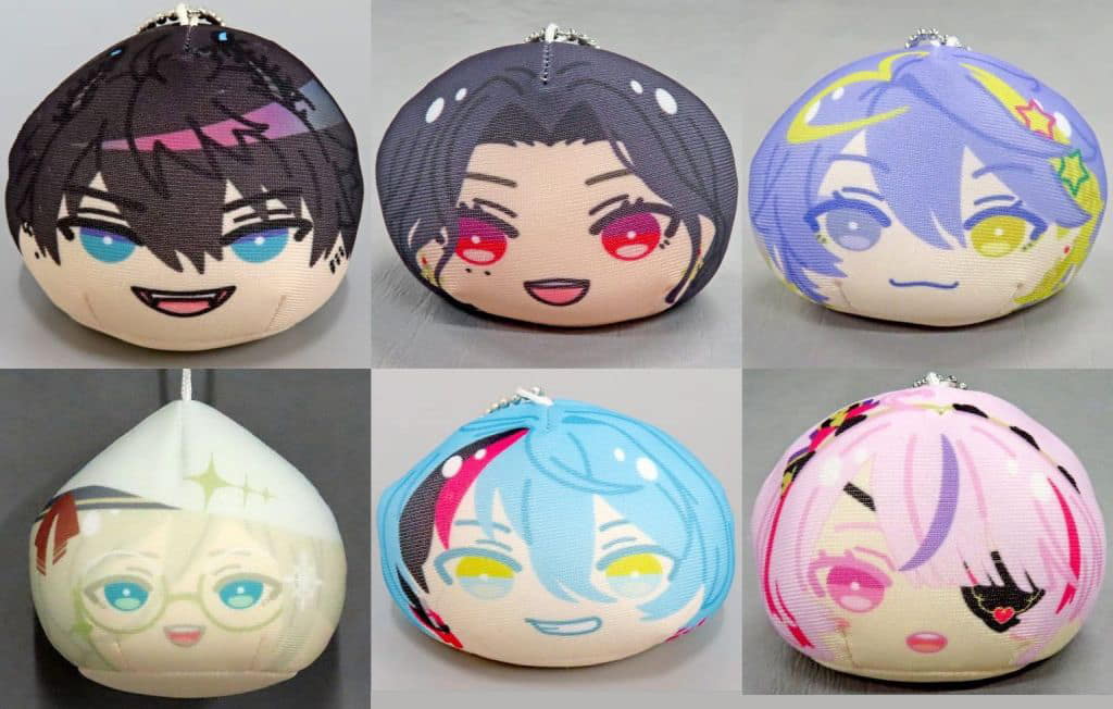 Renzotto, etc. VTuber NIJISANJI EN Omanjuu Niginigi Mascot All 6 Types Set Key Ring [USED]