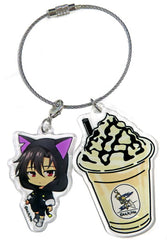 Shinei Nouzen 86 Drink Acrylic Key Chain Charadori!! Blanc Limited Key Chain [USED]