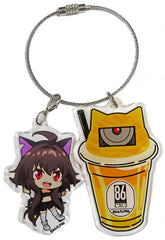 Frederica Rosenford 86 Drink Acrylic Key Chain Charadori!! Blanc Limited Key Chain [USED]