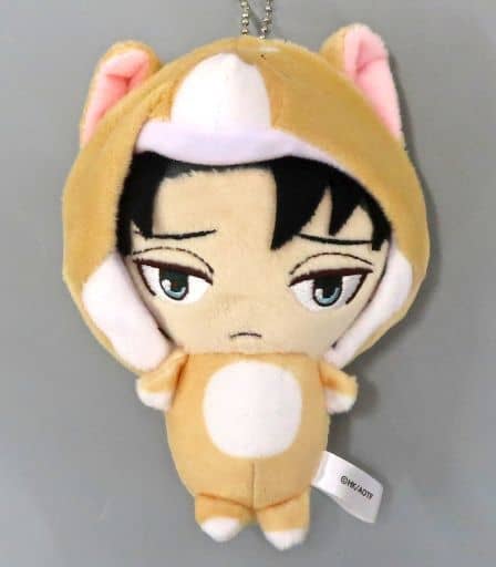 Levi Ackerman Childhood Ver. Attack on Titan Animarukko Plush Mascot Key Chain [USED]