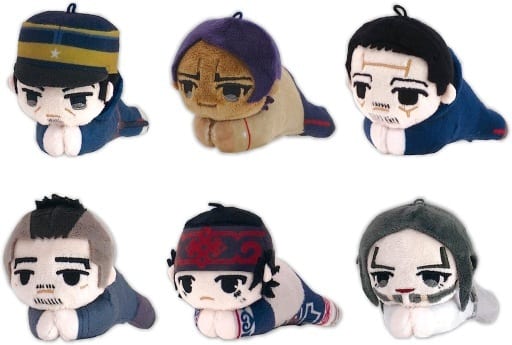 Sergeant Tsukishima, etc. Golden Kamuy Hagu Chara Collection 2 All 6 Types Set Key Chain [USED]