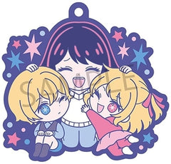 Ai Aqua Ruby Oshi No Ko Buddycolle Rubber Mascot Key Ring [USED]