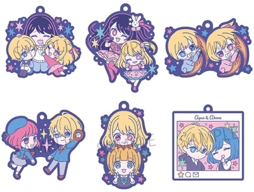 Ai, etc. Oshi No Ko Buddycolle Rubber Mascot All 6 Types Set Key Ring [USED]