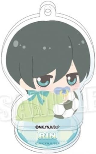Rin Itoshi Blue Lock Babutans! Trading Acrylic Stand Key Chain Key Chain [USED]