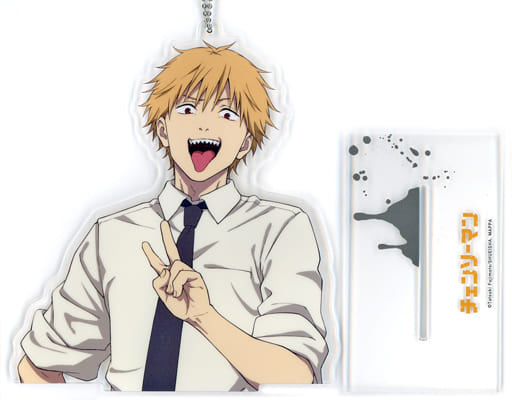 Chainsaw Man Denji Big Clear Keychain with Stand EX Acrylic Stands [USED]