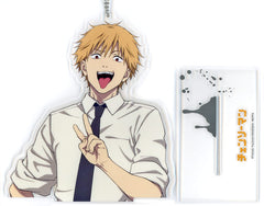Chainsaw Man Denji Big Clear Keychain with Stand EX Acrylic Stands [USED]