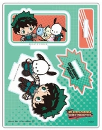 My Hero Academia x Sanrio Characters Izuku Midoriya Pochacco Acrylic Stand Collection A Acrylic Stands [USED]