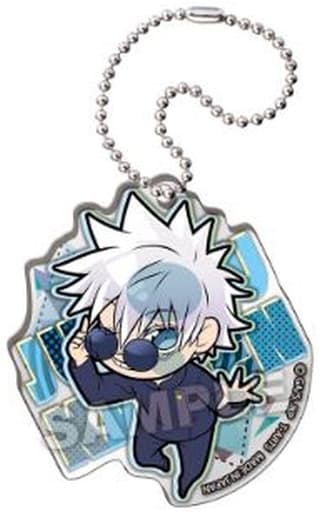 Satoru Gojo Jujutsu Kaisen Kaigyoku Gyokusetsu Pita! Deformed Acrylic Key Chain Key Chain [USED]