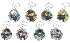 Suguru Getou, etc. Jujutsu Kaisen Kaigyoku Gyokusetsu Pita! Deformed Acrylic Key Chain All 8 Types Set Key Chain [USED]
