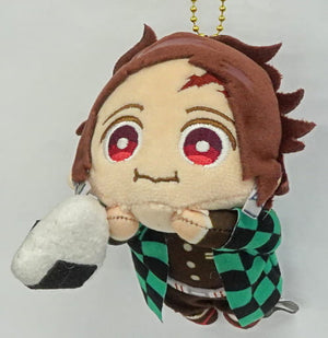 Tanjiro Kamado Rice Ball Demon Slayer: Kimetsu no Yaiba Buruburuzu Plush Mascot 4 Plush Toys [USED]