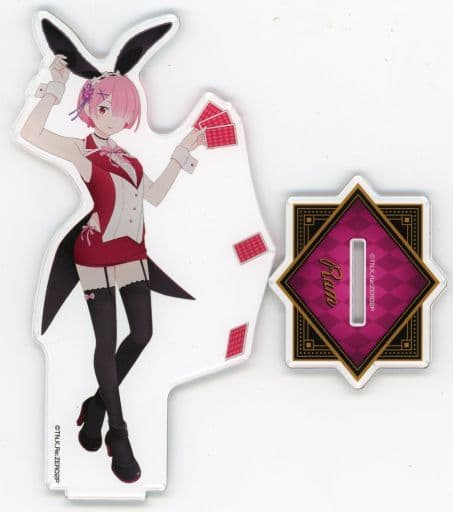 Ram Re:ZERO -Starting Life in Another World- Newly Illustrated Big Acrylic Stand Magical Bunny Version Don Quijote Limited Acrylic Stand [USED]