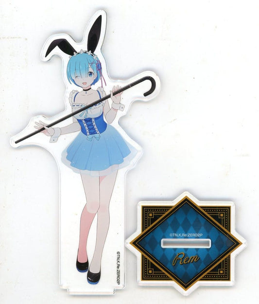 Rem Re:ZERO -Starting Life in Another World- Newly Illustrated Big Acrylic Stand Magical Bunny Version Don Quijote Limited Acrylic Stand [USED]