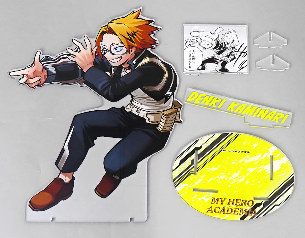 My Hero Academia Denki Kaminari Acrylic GIGA Figure Jump Characters Store Limited Acrylic Stands [USED]