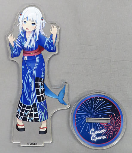Gawr Gura VTuber Hololive 3D Acrylic Stand Smiley Harmony Ver. Hololive Summer 2023 Exclusive Acrylic Stands [USED]