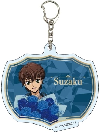 Suzaku Kururugi Code Geass: Lelouch of The Rebellion Lost Stories Newly Drawn Illustration Acrylic Key Chain 01 Key Chain [USED]