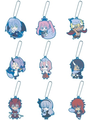 Rimuru Tempest, etc. That Time I Got Reincarnated as a Slime Capsule Rubber Mascot 003 Rimuru-sama to Zutto Issho All 9 Types Set Key Chain [USED]