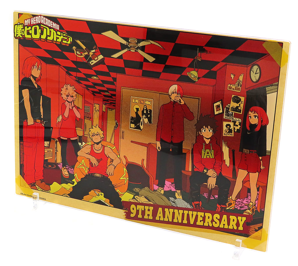 My Hero Academia Izuku Midoriya & Others Foil-In Acrylic Art 9th Anniversary Serialization Ver. Made to Order Limited Acrylic Stands [USED]