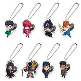 Yusuke Urameshi, etc. Yu Yu Hakusho Toguro Ani ga Zutto Soba ni Die Cut Acrylic Charms All 8 Types Set Charm [USED]