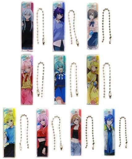 Ema Shinonome, etc. Hatsune Miku: Colorful Stage! Acrylic Stick Keychain Collection C 3rd Anniversary Thanksgiving Limited All 10 Types Set Key Chain [USED]
