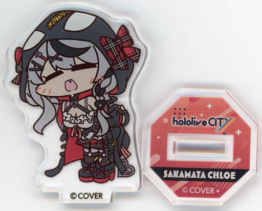 Sakamata Chloe VTuber Hololive Mini Acrylic Stand hololive CITY Attractions Exclusive Acrylic Stands [USED]