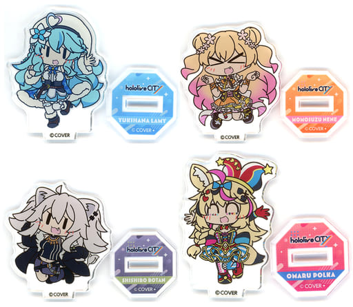 Yukihana Lamy, etc. VTuber Hololive Hololive 5th Generation Mini Acrylic Stand hololive CITY Attractions Exclusive Set of 4 Acrylic Stands [USED]