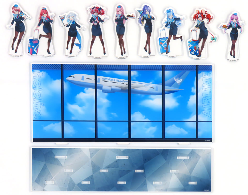 Kureiji Ollie, etc. VTuber Hololive Diorama Acrylic Stand Hololivecity Hololive Airline Exclusive Tour Participation Bonus Acrylic Stands [USED]