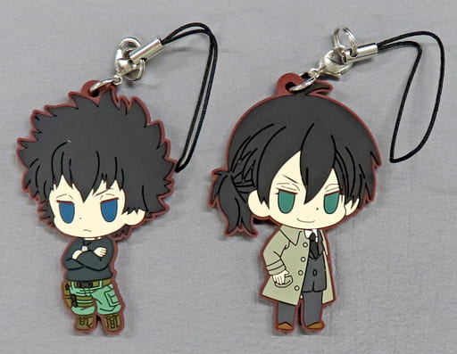 Shinya Kougami Nobuchika Ginoza A Psycho-Pass: Sinners of the System Rubber Strap Set Key Chain [USED]