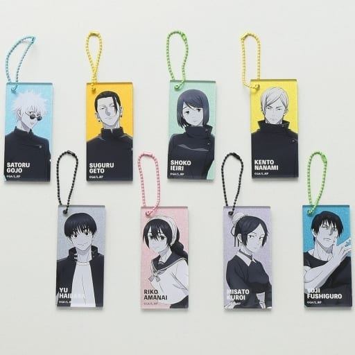 Satoru Gojo, etc. Jujutsu Kaisen Season 2 Metallic Acrylic Key Chain All 8 Types Set Key Chain [USED]