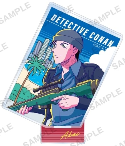 Shuichi Akai Detective Conan City Pop Ver. Square Acrylic Stand Acrylic Stand [USED]