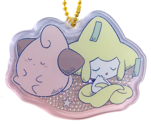 Cleffa Jirachi Pokemon Shakashaka Acrylic Charm Collection Jirachi Star Tether Pokemon Center Limited Charm [USED]