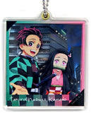 Tanjiro Kamado Nezuko Kamado Demon Slayer: Kimetsu no Yaiba Random Slide Acrylic Key Chain Opening Commemorative Goods ufotable Dining Hiroma Limited Key Chain [USED]