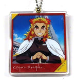 Kyojuro Rengoku Demon Slayer: Kimetsu no Yaiba Random Slide Acrylic Keychain ufotable Dining Hiroma Opening Commemoration Limited Key Ring [USED]