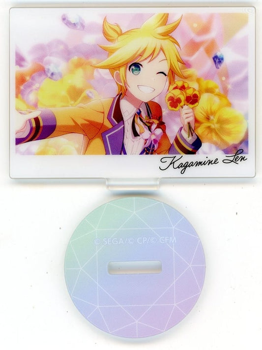 Len Kagamine Hatsune Miku: Colorful Stage! Anniversary Birthday Card Illustration Acrylic Stand Collection A Acrylic Stands [USED]
